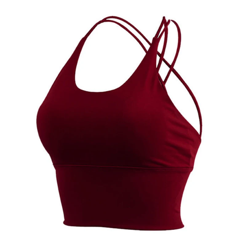 Спортивный топ спортивный бюстгальтер с красивой спиной укороченный
