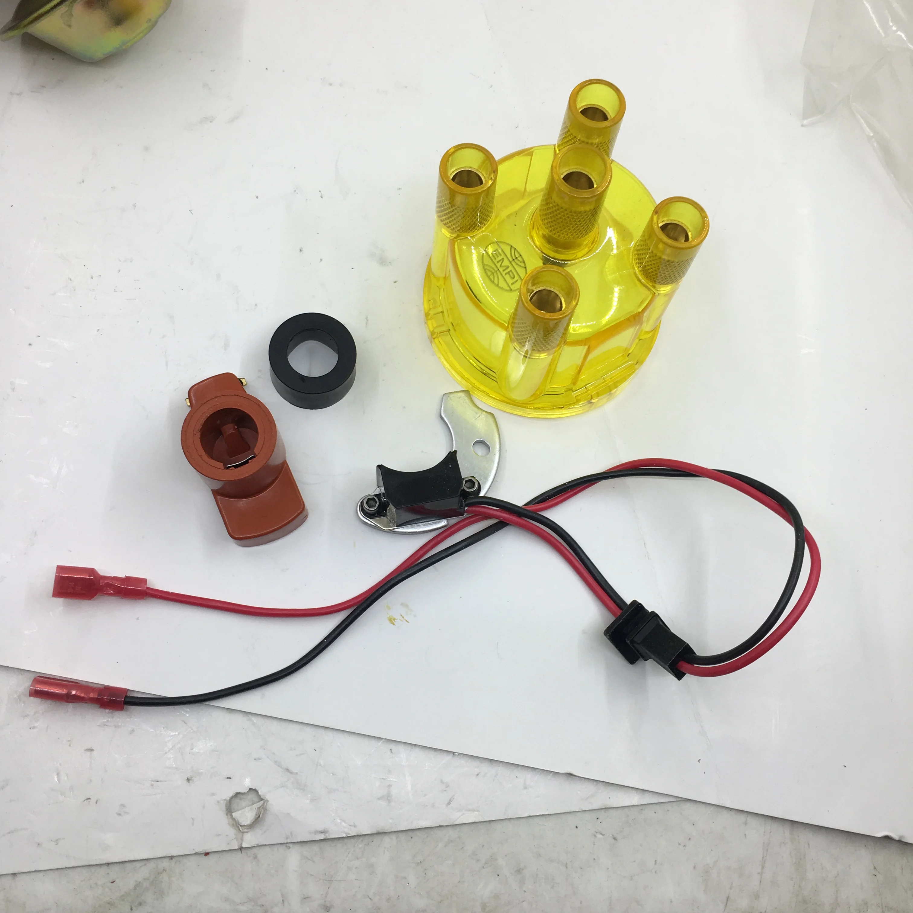 Комплект электрического зажигания SherryBerg JFU4 с желтой крышкой и ротором для Ford Pinto