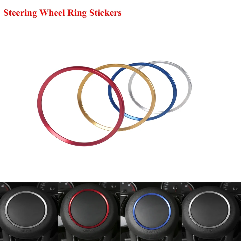 Кольцо на руль из металлического сплава наклейка для Audi A3 A5 A4L Q2L A6L Q3 Q5 крышка