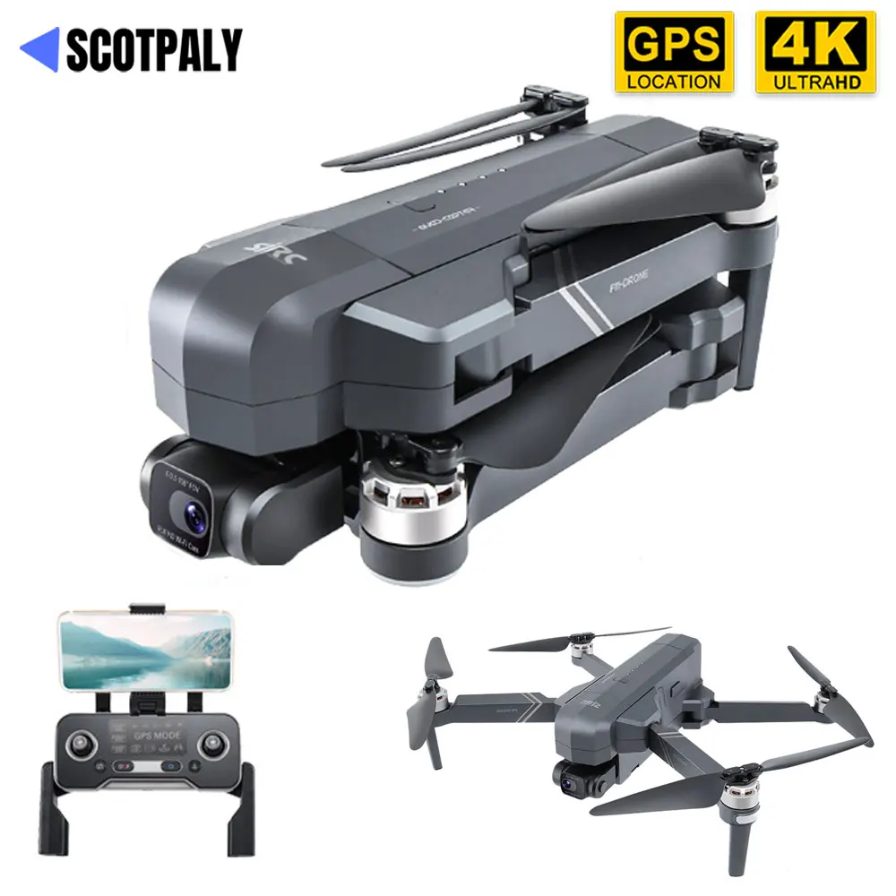 

New F11S PRO RC Quadcopter 4K HD 2-axis Gimbal Dron Brushless Camera Drone 5G WIFI FPV GPS Waypoint Flight Professional Drones