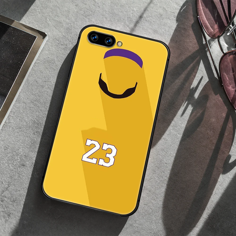 

james basketball star 23 Phone Case Cover Hull For HUAWEI honor 7a 8 8s 8a 8x 9 9x 10 20 i Lite Pro black Back Tpu Shell