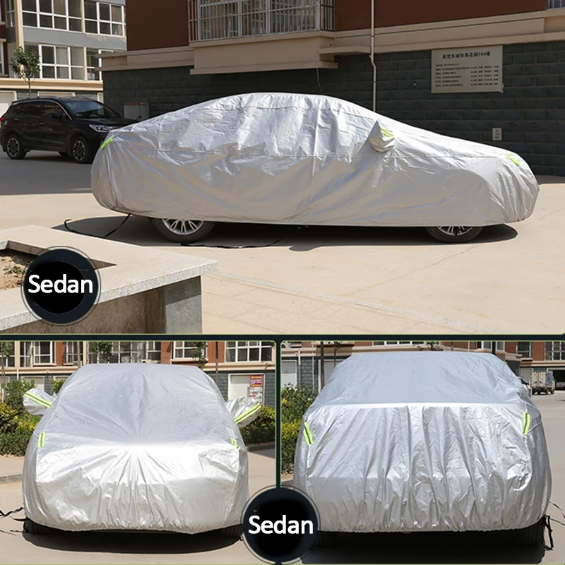 

Waterproof Full Car Covers Outdoor Sun UV Dust Rain Snow Protection For Hyundai i30 i40 IX25 IX35 IX45 Elantra Verna Sonata