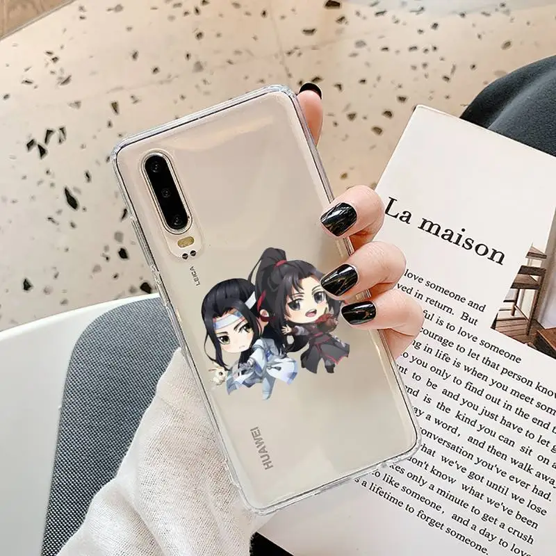 

Mo Dao Zu Shi Phone Case Transparent for Samsung A71 S9 10 20 HUAWEI p30 40 honor 10i 8x xiaomi note 8 Pro 10t 11