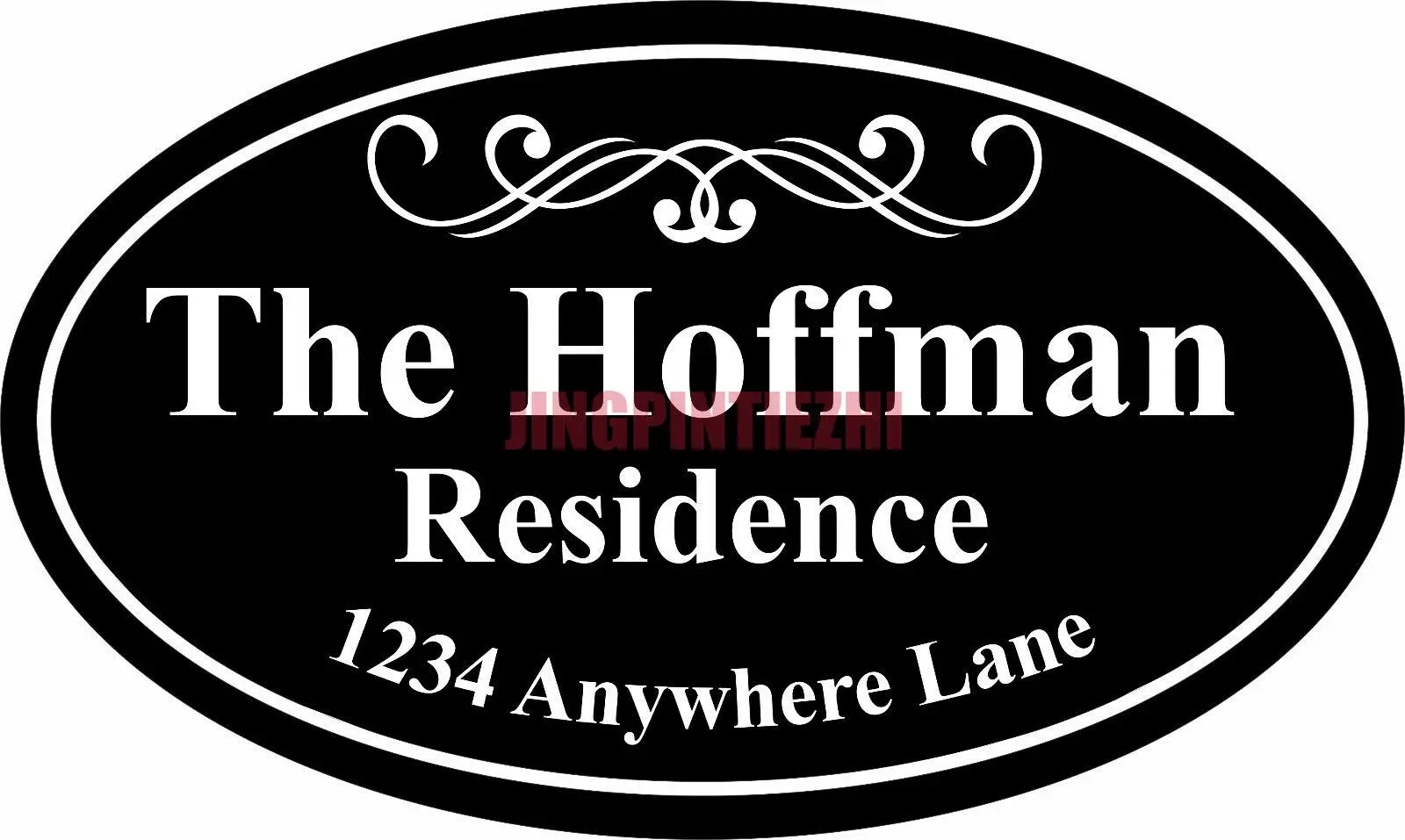 

Creative Car Stickers Individual House Address Sign Plaque Family Name Sticker Decal Racing Helmet Motorcycle Stickers