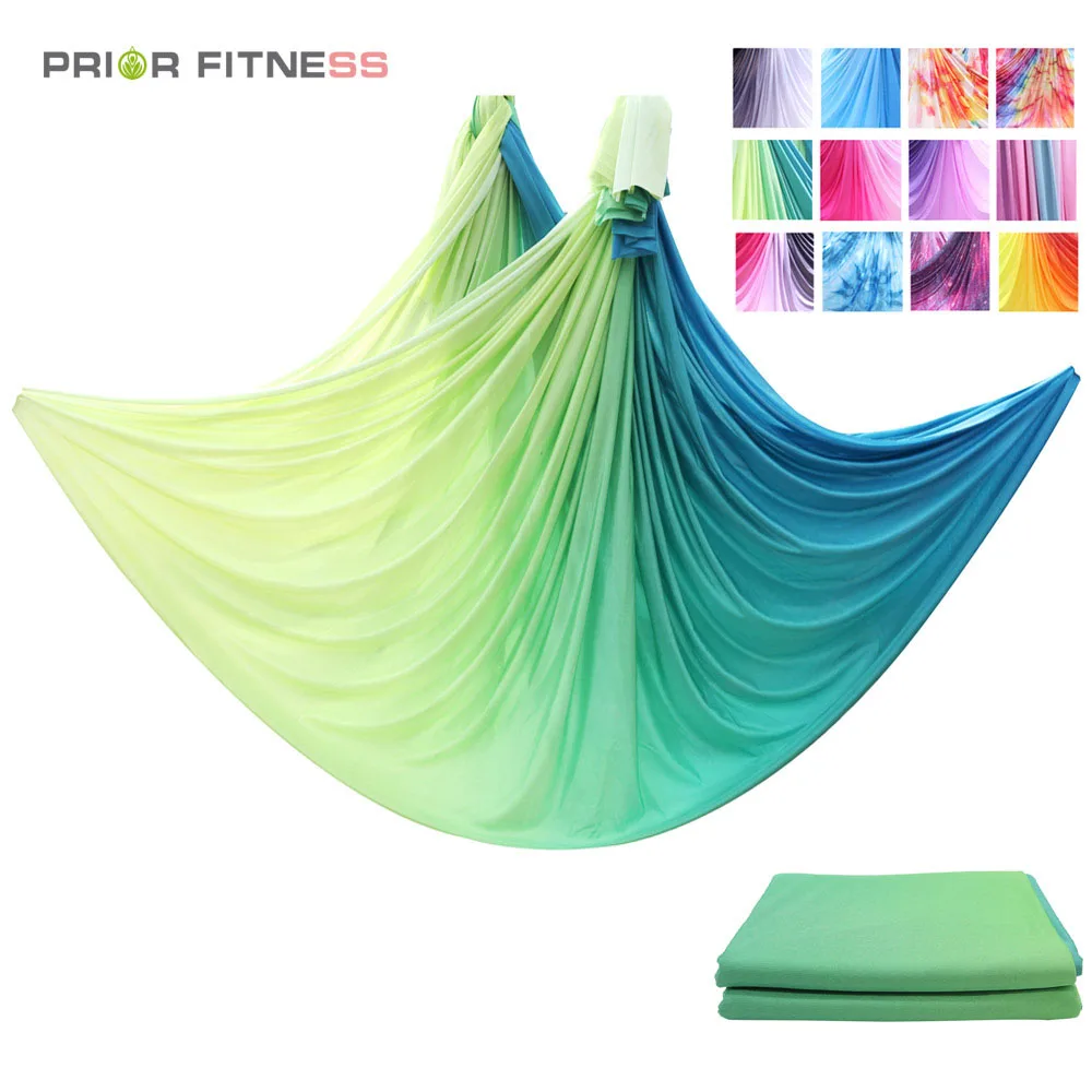 

PRIOR FITNESS 6 Meters Aerial Yoga Hammock Fabric High Quality Aerial Silks medium Stretch Anti Gravity Yoga Equipment