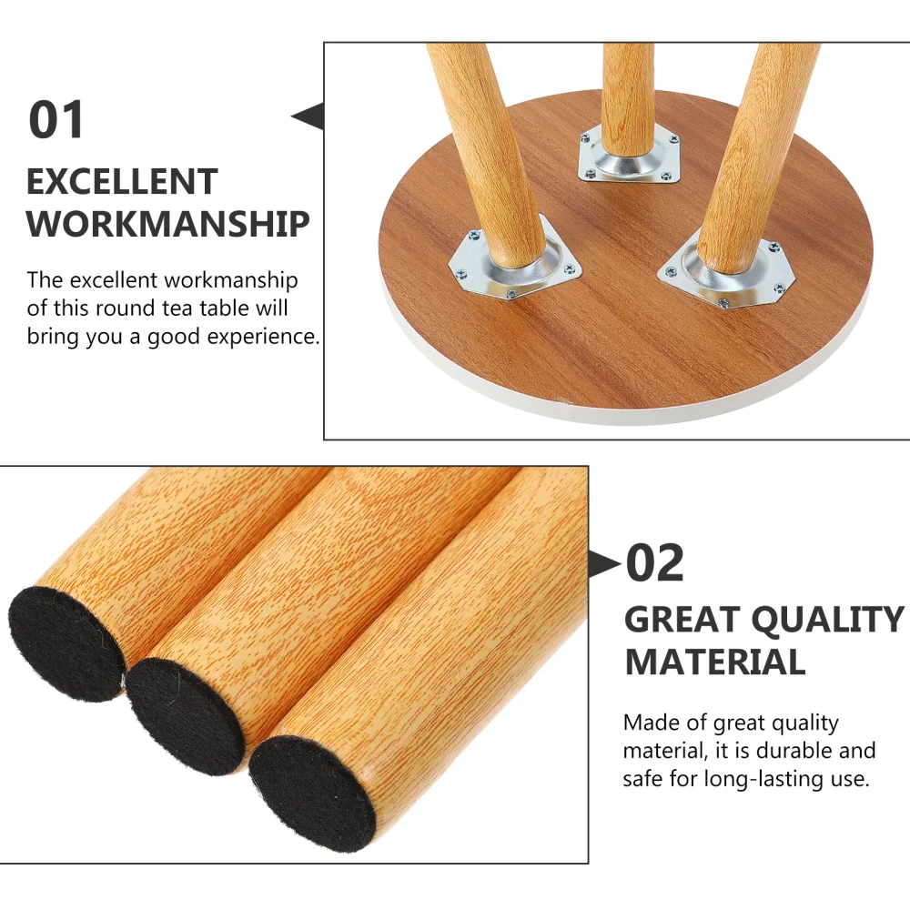 

1pc Simple Round Tea Table INS Style Shelf for Home Use Living Room Desk