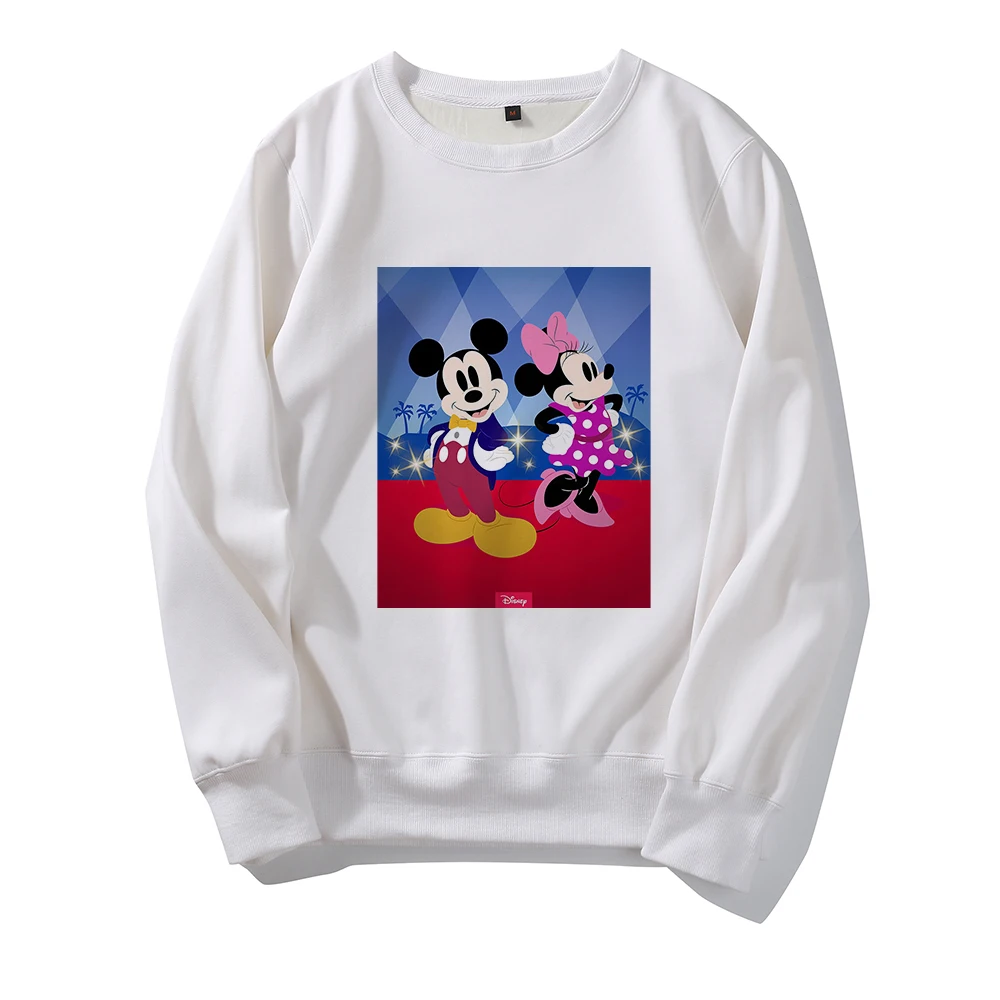 

Disney Classic Summer Sweatshirt Mickey Mouse Printed Usa Graphic Hoodie Long Sweatshirt Woman Harajuku Clothes Hipster