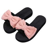 mr co women bow summer sandals slipper indoor outdoor flip flops beach shoes new fashion female casual flower slipper