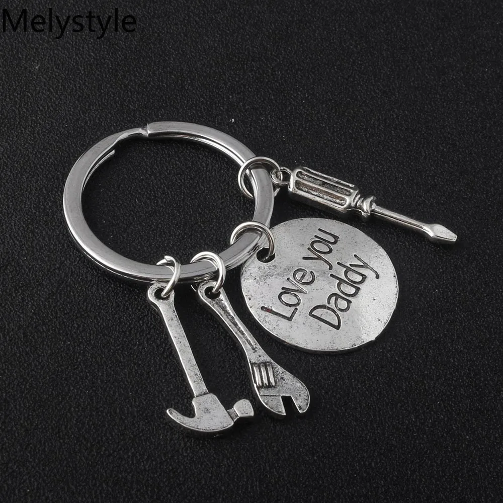 Модель 2019 брелок в форме инструмента виде молотка подвеска для папы подарок