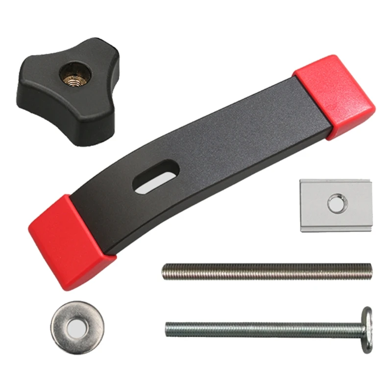 

L9BE Professional Hold Down Clamp Woodworking Universal T Tracks Great for Use with Routers Drill Presses Table Saws Jigs