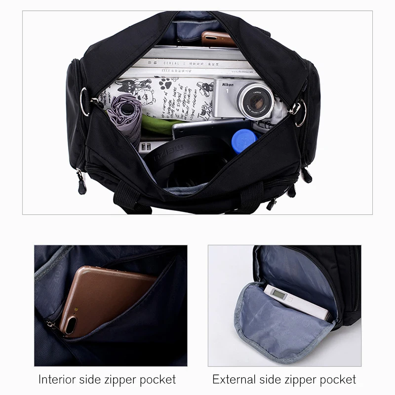 2020 Nylon Travel HandBag Male Ladies Portable Sport Bag Camping Luggage Handbag Fashion Multipurpose Waterproof Gym Bag XA1M