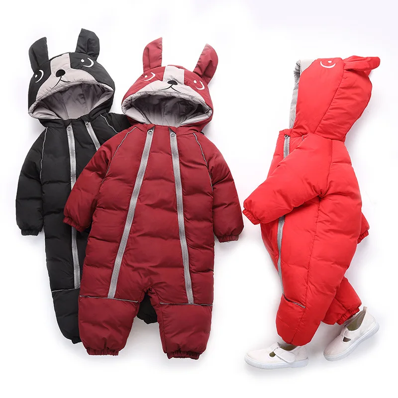 

New Baby Jumpsuit Winter New Children's Climbing Suit Newborn Baby Boy and Female Strappy Pants To Keep Warm
