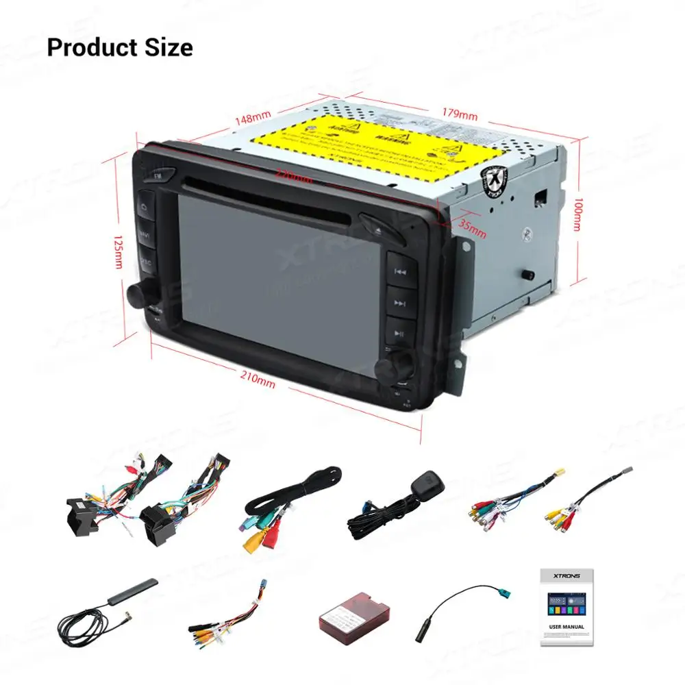 XTRONS Android 10 0 автомобильный DVD плеер GPS для Mercedes Benz A W168 C Class W203 CLK W209 C209 G W463 Viano Vito W639|car