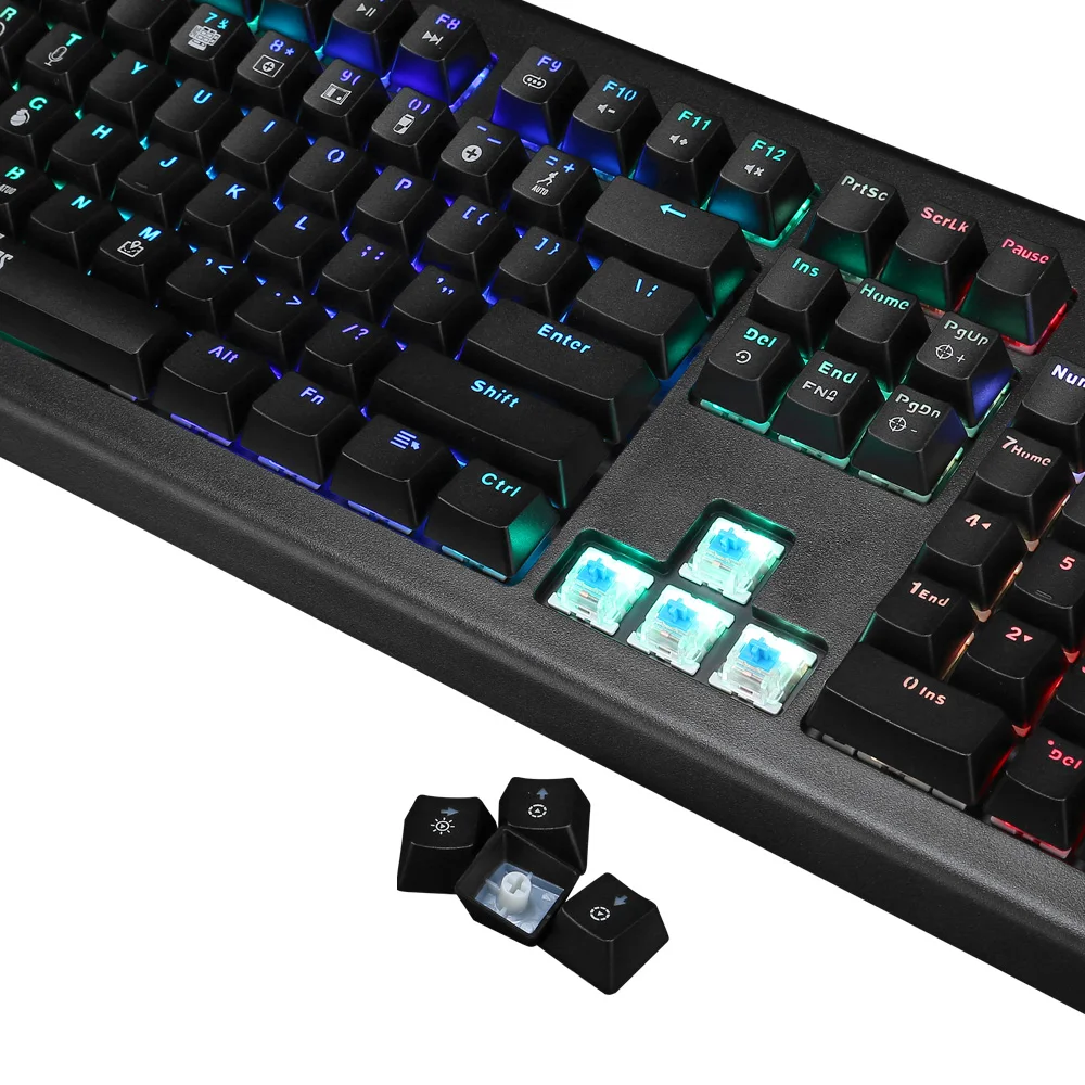 Игровая клавиатура MARVO KG959G, 3 цвета, подсветка, игровая Проводная клавиатура с USB мембранной клавиатурой для настольного компьютера