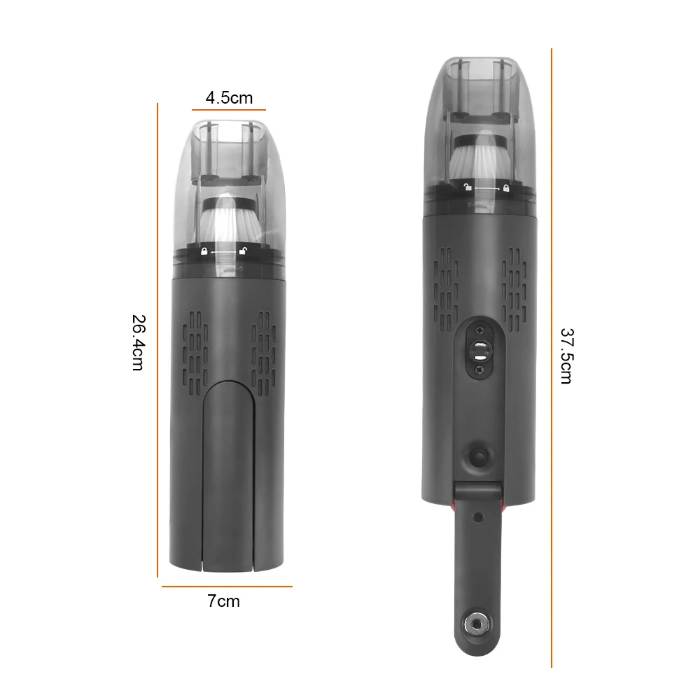 

LEEPEE Wireless Mini Car Vacuum Cleaner High Suction 75W Powerful Portable Vacuum Cleaning Handheld Auto Vacuum Cleaner