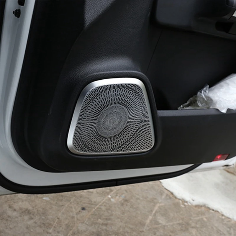 4Pcs Car Aluminum Door Audio Speaker Tweeters Cover Trim for Mercedes Benz GLA Class H247 2020-2021 | Автомобили и мотоциклы