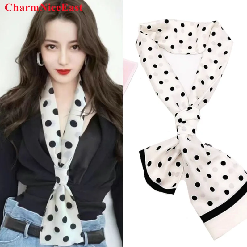 Лидер продаж роскошные брендовые весенние корейские шарфы узкий длинный