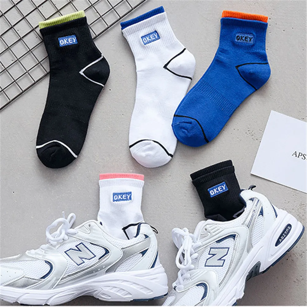 

New Socks Men's Basketball Socks European and American Street Fashion Sports Socks Breathable Tube Socks Men Cotton Socks