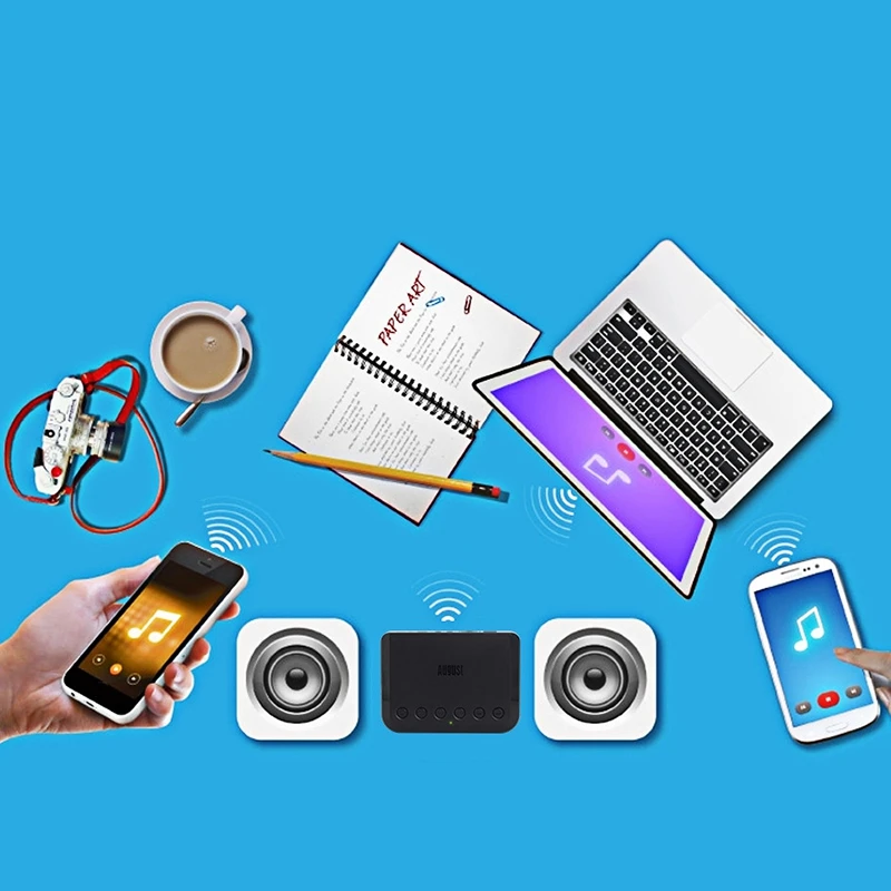 WI FI Беспроводной аудио приемник Multiroom Bluetooth Музыка адаптер для Оптическая