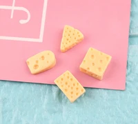 cute 3d resin cheese simulation miniature food art flatback cabochon diy jewelrycraft decoration