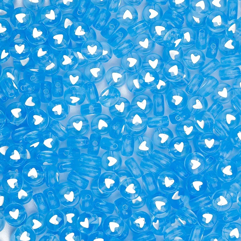 

4*7mm Random Acrylic Round Flat Heart Loose Alphabet Spacer Beads For Jewelry Handmade Diy Bracelet Necklace Accessories