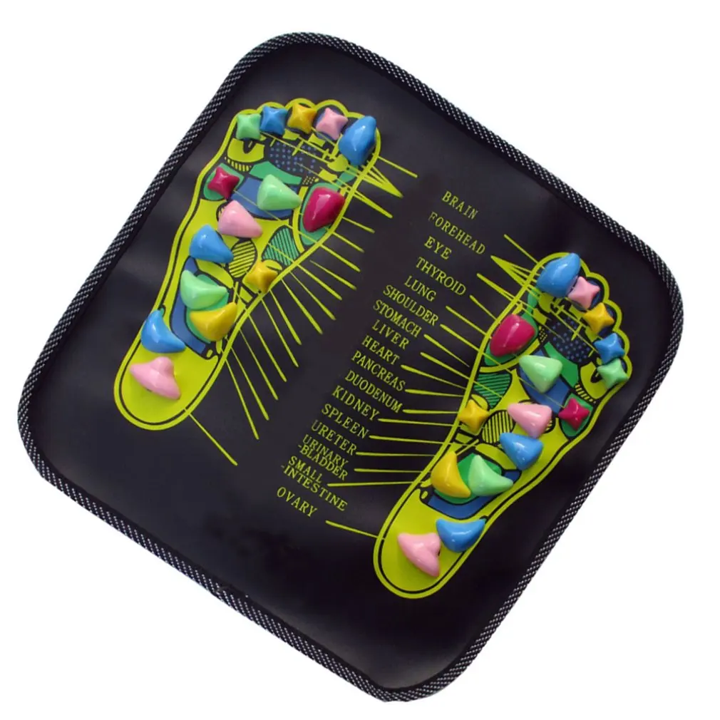 Square Stone Road Foot Massage Cushion Pad Mat Cobblestone Sole Acupressure |