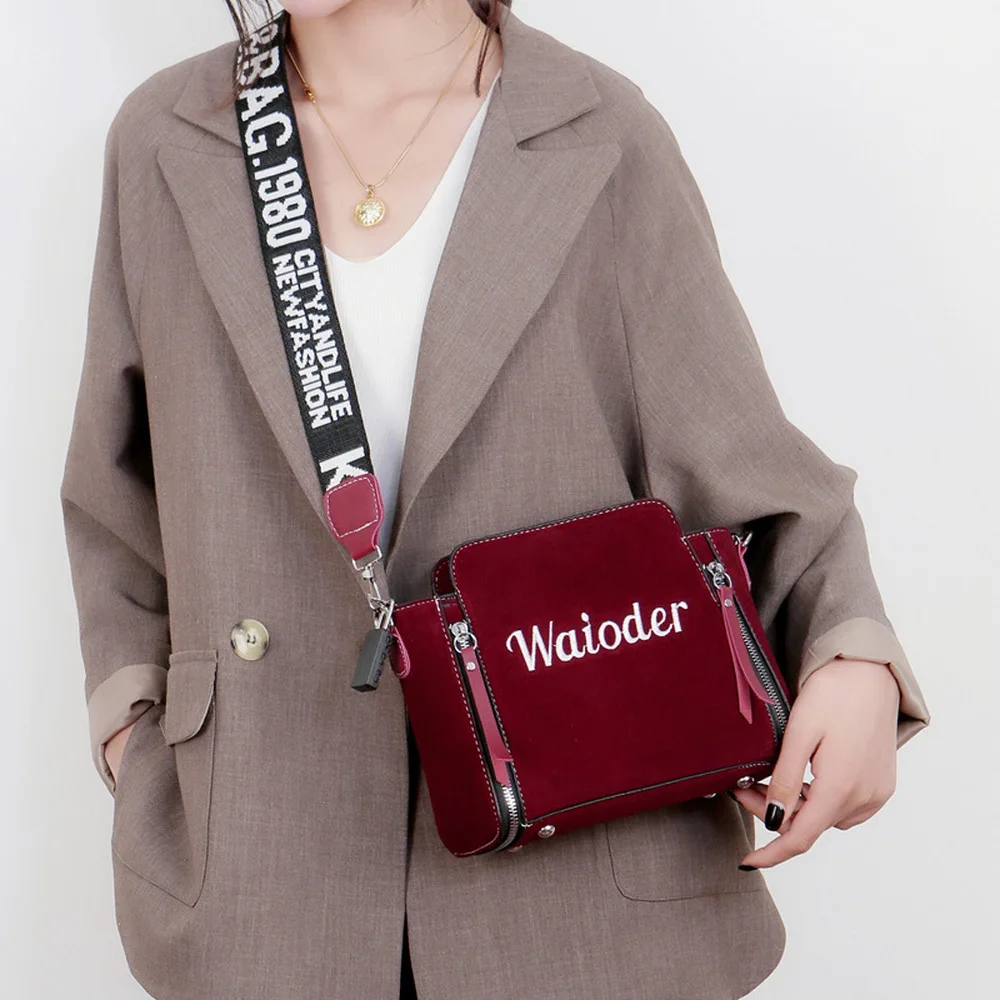 HEFLASHOR PU Messenger Bags Female Handbag For Lady Design Exquisite Crossbody Holiday Women Letter Shoulder Bag bolsa feminina