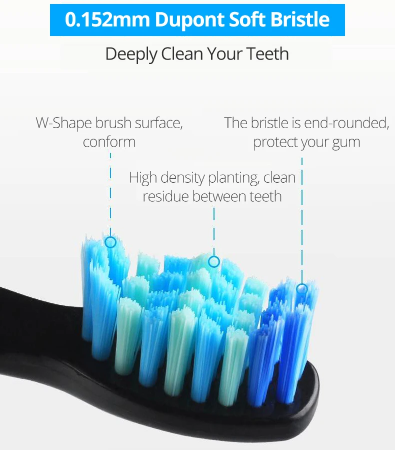 Щетка Зубная Seago звуковая электрическая 4 режима с вибрацией|Электрические