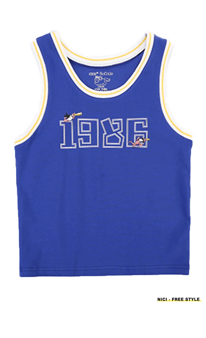 

Children vest summer boys Girls tanks t-shirt Cotton tank sleeveless kids boy cartoon beach clothes