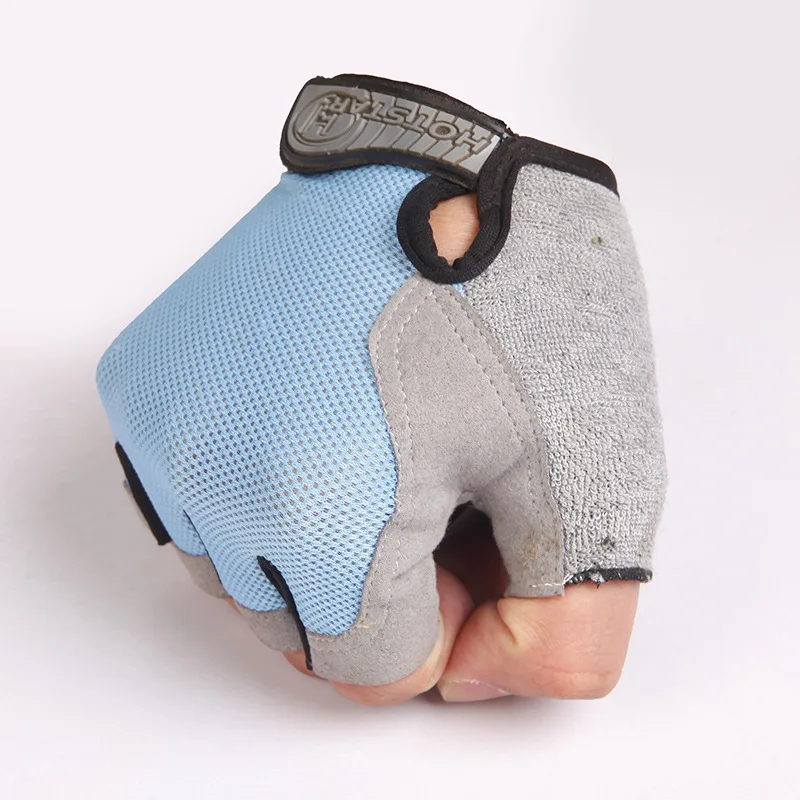 

One Pair Cycling Half-Finger Gloves Anti Slip Outdoor Sport Sun Protection Cycling Gloves Mesh Fabric Sport Bicycle Accessories