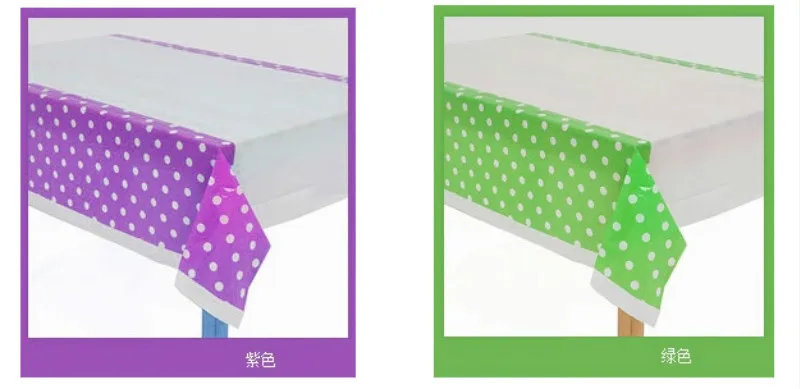 1 шт. товары для дома мультяшный стол вечевечерние цветные точки биоразлагаемые