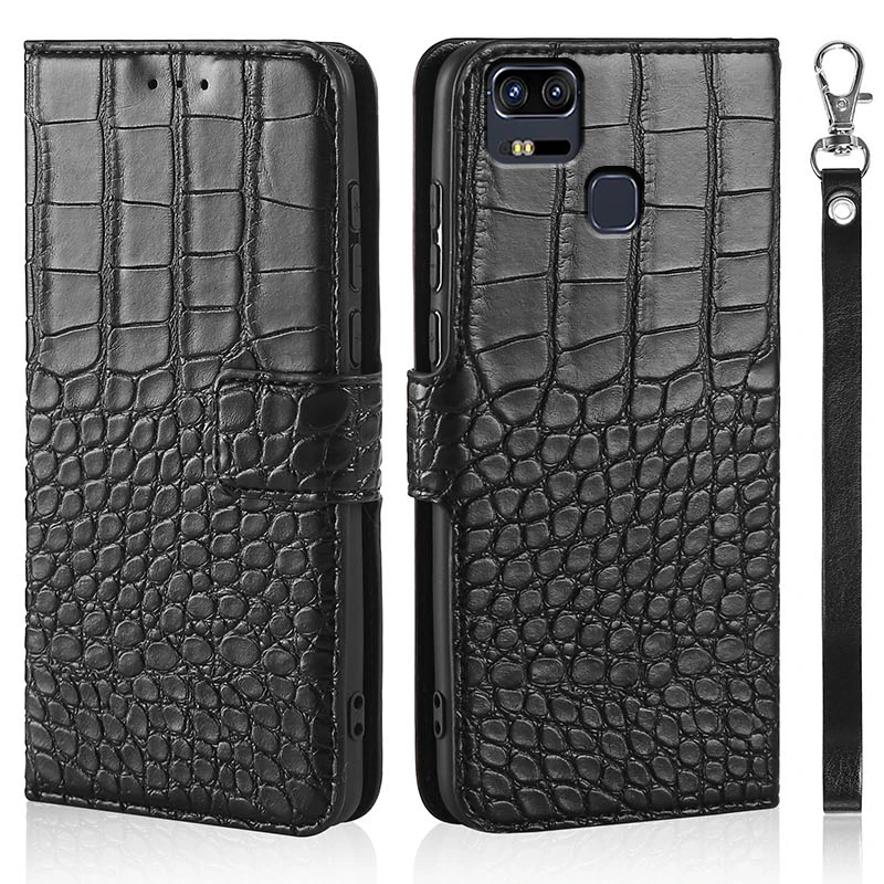 

Phone Case for ASUS ZenFone 3 Zoom ZE553KL Z01HDA 5.5" Case Wallet Crocodile Texture Leather Book Design Phone Coque Capa With