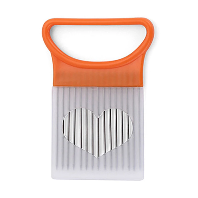 

1PC Stainless Steel Onion Needle Onion Holder Handheld Simple Slicer Fruit Vegetable Cutter Potato Kitchen Tool Bar Accessories