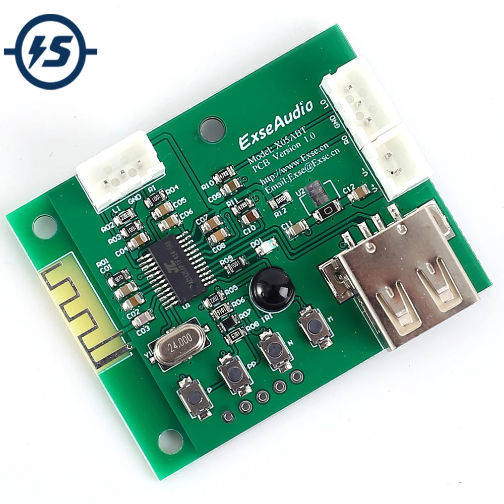 Беспроводной Bluetooth приемник MP3 U disk аудио декодер вход AUX голосовой плеер модуль