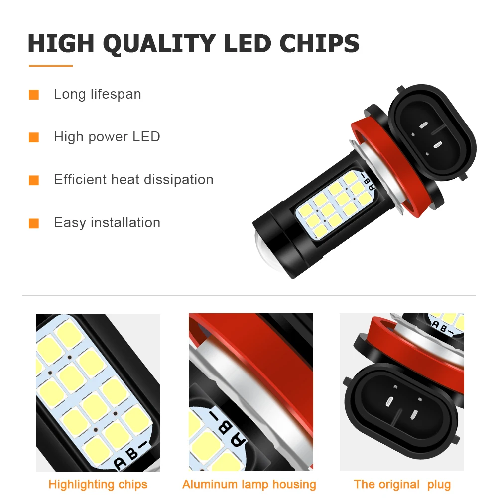 2x H11 Led H8 H9 H16 JP HB3 HB4 туман светильник DRL для Toyota Venza Tundra Yaris Previa Sequoia Sienna Kluger Avalon