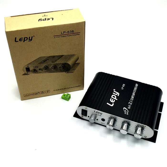 Новинка цифровой стерео усилитель мощности Lepy LP-838 2 1 каналов миниатюрный