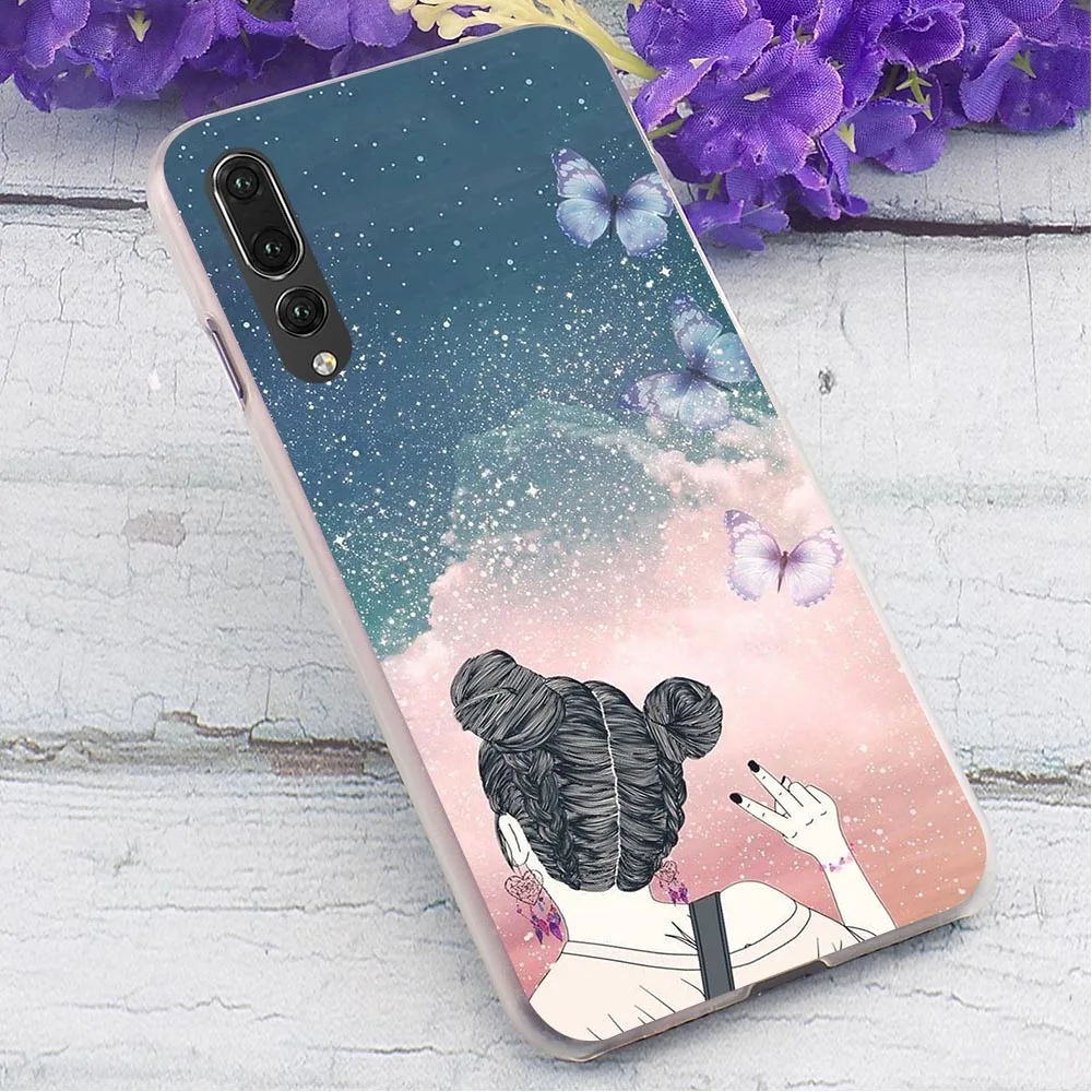 Чехол для телефона Huawei Mate 10 чехол девушки под звездами P9 Lite Mini/2017 P10 20 30 Pro P Smart Z |