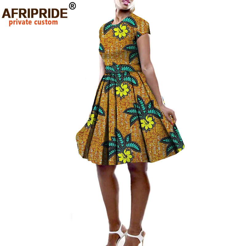 Африканские платья для женщин AFRIPRIDE индивидуальное Плиссированное Повседневное