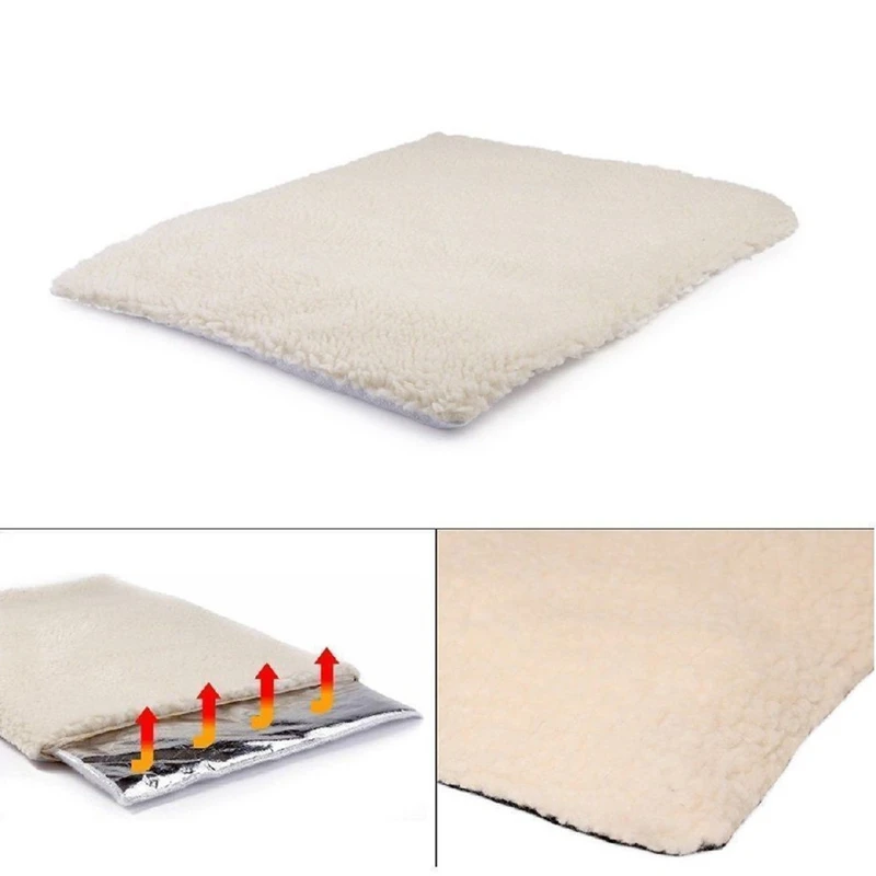 

1 PC Pad Pet Warming Cushion Bed For Medium Large Dogs And Cats Reflects Pets Own Thermal With Zipper Washable Home