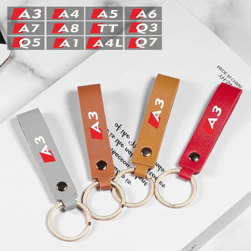 

Men Business Car Keychain Ring For Audis Keychain A3 A6 Q3 B5 B6 B7 B8 B9 Q7 8P 8V 8L A5 A4 C6 C5 C7 4F A1 A7 A8 Q2 Q5 RS3 RS