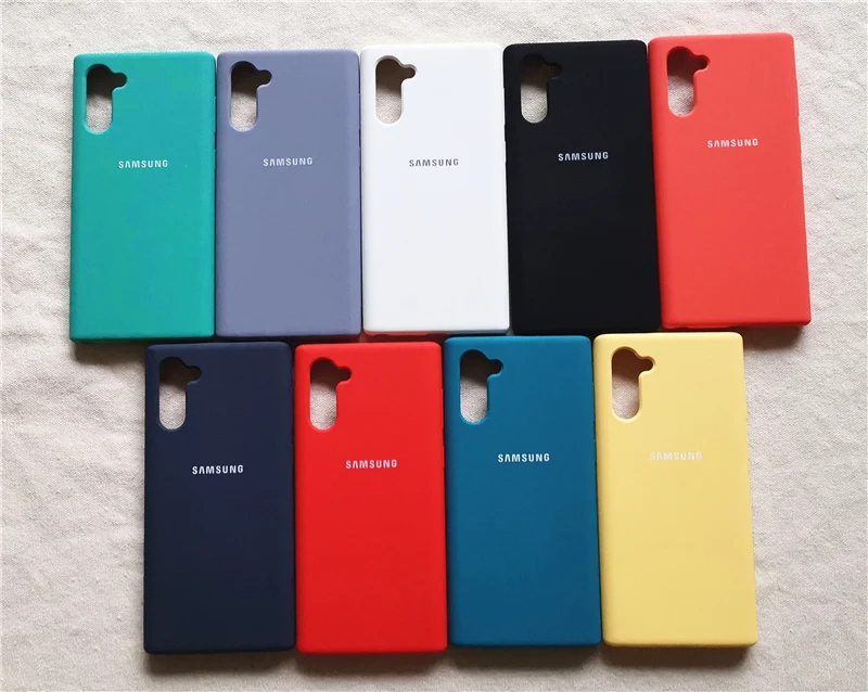 Чехол для samsung Galaxy Note 10 Plus, чехол Ofiice Silky Solf-touch, жидкий силиконовый чехол для Note 10 10+ Pro Plus с коробкой
