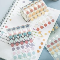 1 pcs roll dots washi tape round stickers dot stickers for diy decorative diary planner scrapbooking photo ablums
