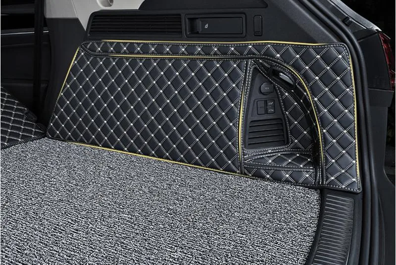 

Good quality! Custom special car trunk mats for Volkswagen Touareg 2021-2019 waterproof double boot carpets cargo liner mats