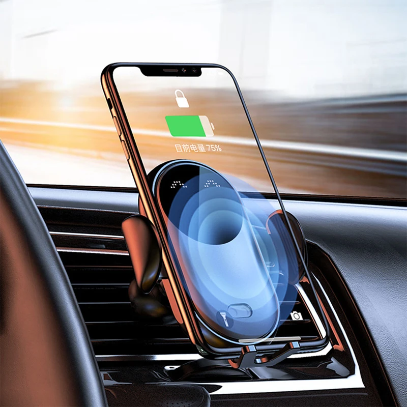 

15W Car Phone Holder Wireless Charger Qi Wireless Car Charger Mount For IPhone 11 XS XR X 8 Fast Charging Phone Holder for car