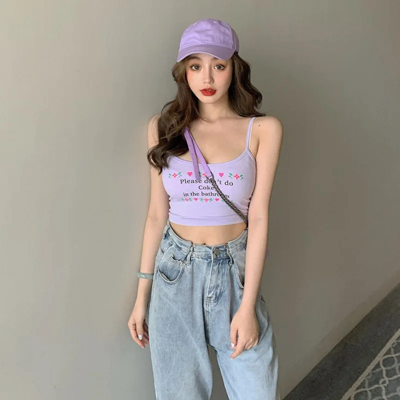 Женская летняя облегающая верхняя одежда пикантный короткий фиолетовый топ