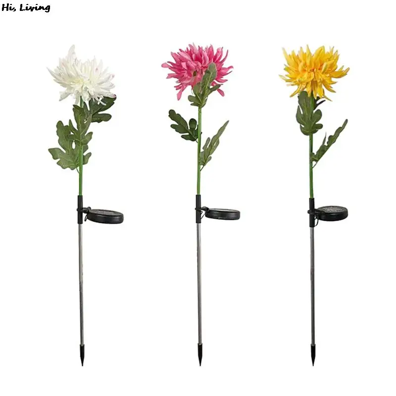 

Solar Chrysanthemum Light Outdoor Garden Simulation Flower Grass Lights IP65 Waterproof Garden Floor Lamp Garden Decorative Lamp