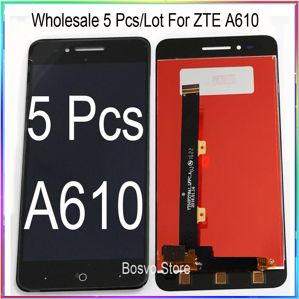 

Оптовая продажа 5 шт./лот для ZTE Blade A610 ЖК-дисплей с сенсорным дигитайзером в сборе