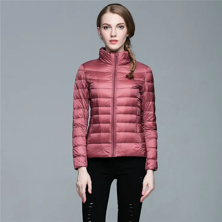 2018 осень и зима новый стиль тонкий пуховик женская короткая приталенная куртка