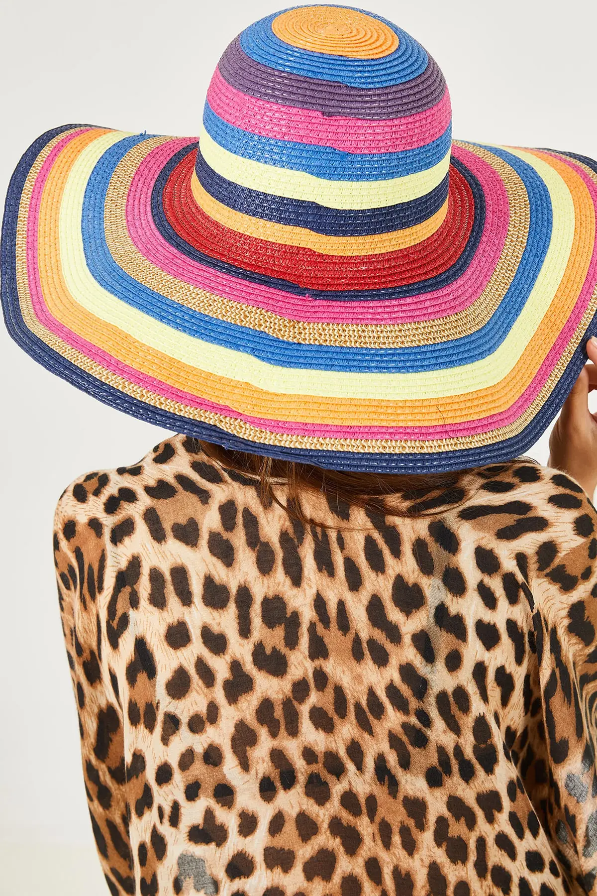 

2021 New Fashion Women Straw Hat Simple Wide Floppy Girls Hat Sun Hat Beach Female Summer Hat UV Protect Travel Cap