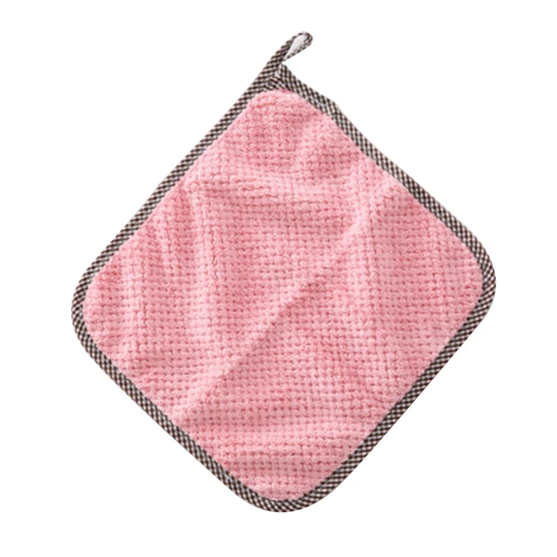 

Coral Velvet Dishcloth Double-sided Rag Towel Household Absorbent Scrubbing Pad Thick Non-stick Oil Dish Towel